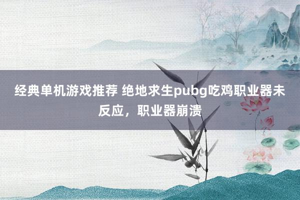 经典单机游戏推荐 绝地求生pubg吃鸡职业器未反应，职业器崩溃