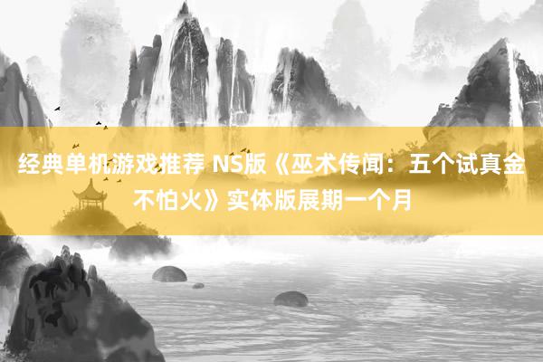 经典单机游戏推荐 NS版《巫术传闻：五个试真金不怕火》实体版展期一个月