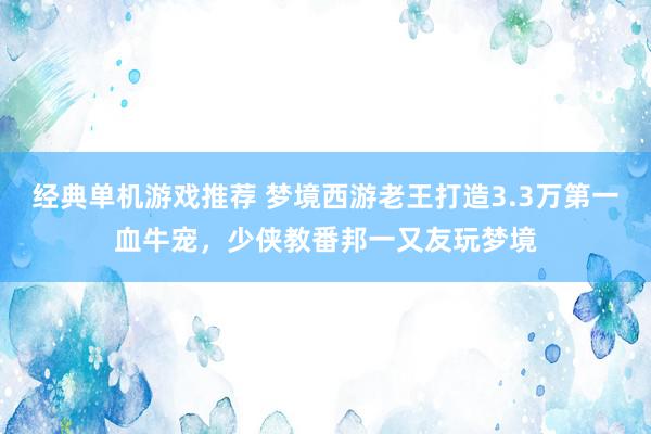 经典单机游戏推荐 梦境西游老王打造3.3万第一血牛宠，少侠教番邦一又友玩梦境