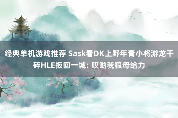 经典单机游戏推荐 Sask看DK上野年青小将游龙干碎HLE扳回一城: 哎哟我狼母给力